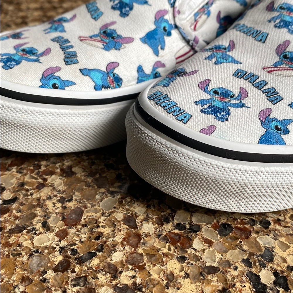 Disney, Lilo and Stitch Vans slip-on shoes, kids size 2 - Picture 7 of 10